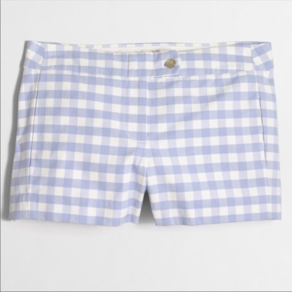 J. Crew Factory Gingham Checker Shorts - Picture 1 of 5